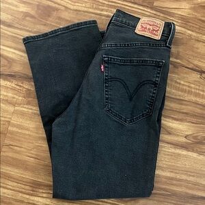Levi's women’s Dark Gray Straight Jeans